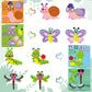 Cy2Side 45Pcs Make Your Own Bugs Stickers For Kids, Butterfly Beetle Bee Make A Face Stickers Games For School Rewards, Summer Insect Party Favor, Diy Mix And Match Bugs Summer Party Games