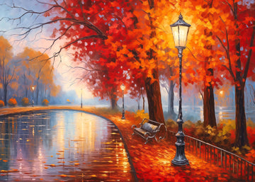 Maple Park 1000 Piece Autumn Park Jigsaw Puzzle For Adults