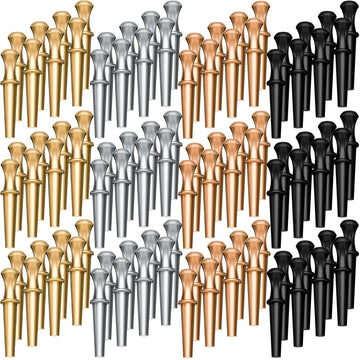 120 Pieces Metal Cribbage Pegs Crib Board Pegs 4 Colors Crib Pegs Fit 1/8 Holes With Drawstring Storage Pouch Tapered Design For Family And Friend Cribbage Traditional Board Game
