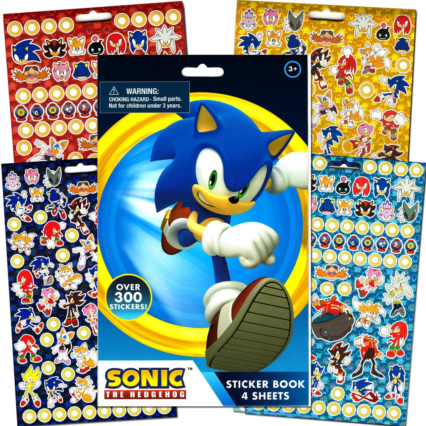 Sonic The Hedgehog Coloring Activity Book and Sticker Set for Kids