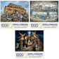 Bits And Pieces - Value Set Of Three (3) 1000 Piece Jigsaw Puzzles For Adults By Artist Ruane Manning - Each Puzzle Measures 20'