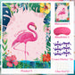 Astaron Pin The Crown On The Flamingo, Flamingo Theme Party Game With 24 Crowns For Kids Birthday And Hawaiian Luau Tiki Party Supplies