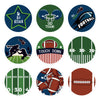 Football Stickers 180 Pcs Round Football Sticker Kit Football Decoration Football Party Supplies Favors
