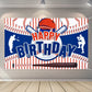 Baseball Party Decorations Baseball Happy Birthday Banner Party Supplies for Boys Kids Teens Large Sport Themed Birthday Banner 