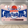 Baseball Party Decorations Baseball Happy Birthday Banner Party Supplies for Boys Kids Teens Large Sport Themed Birthday Banner 