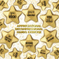 Deekin 36 Pieces Star Stress Balls 1.6 Inch Gold Mini Star Foam Balls Stress Star Relief Balls Stress Star Toys For Teens Adults