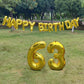Shuntai 63 Number Balloons Gold Letters Banner Happy 36Th Or 63Rd Birthday Balloons Decorations For Men Women 40 Inch Big Giant