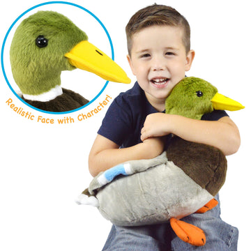 TigerHart Dakota Duck Plush - 13 Inch Stuffed Animal, Soft White Toy for Kids, Perfect Gift for Babies and Toddlers