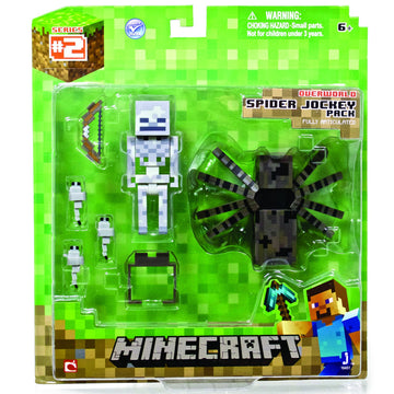 Minecraft Spider Jockey Pack - Multi Color Plastic Model 16451