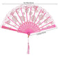 Obmwang 5 Pieces Girls Tea Party Supplies Tea Party Gloves Hats Girls Kids Tea Party Necklace Fan For Girls Tea Party Costume