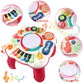 Baccow Baby Toys 6 To 12-18 Months, Musical Activity Table For 1 Year Old Boys Girls Gifts, Toddler Infant Toys, Length 12.99 Inches Width 12.99 Inches Height 12.6 Inches (33Cm W X 33Cm L X 32 Cm H)
