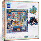 eeBoo 1000 Piece Blue Kitchen Puzzle, 23" x 23", Made with Recycled Board & Vegetable-Based Ink, Model PZTBUK