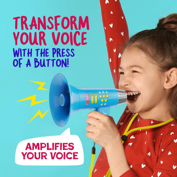 Voice Changer For Kids - Easter Gifts - Voice Changing Device For Boys & Girls Ages 3-8+ Olds - Birthday Gifts For 3, 4, 5, 7, 8 Year Old Boy - Cool Outdoor Toys Gift Ideas For Kid, Toddler