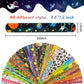Cocurb 54 Pcs Slap Bracelets With 48 Design Friendship Bracelets For Kids 8 to 12 Years Old with 28 Pcs sticker Birthday Party F