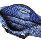 GUSTARIA Mahjong Bag - Soft Cloth Case with Two Wrappers, Blue Printed Design