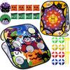 Blosssound Halloween Bean Bag Toss Games Set Double-Sided Foldable Dart Board With Sticky Balls Halloween Party Games For Family
