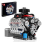 Mould King Mini V8 Engine Kits That Runs  Build Your Own Visible Car Motor  Physical Science Experiment Models for Teens  Best STEM Toy Gifts for Kids and mature-themed 10171 (487 Pcs)