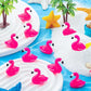 LHSYFBZ 200Pcs Mini Resin Flamingo, Tiny Rose Red Flamingo Ducks, Cute Flamingo Figurines for Cake Topper Garden Dollhouse Lands