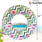 Playtek Toys Tropical Floral Print Tube Inflatable Pool Float, Round Tube (Pt8024)