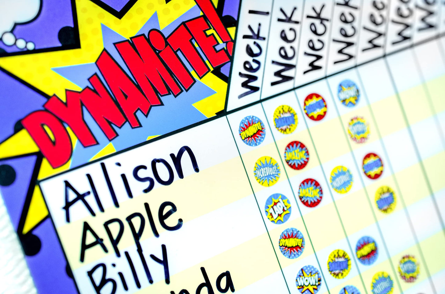 Teacher Created Resources Superhero Mini Stickers, 378 Pieces