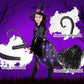 Kiddokids Witch Costume Set With Wand And Hat For Girls, Led Light Up Halloween Dress Up For 3-12 Year Olds, Parties And Role Pl