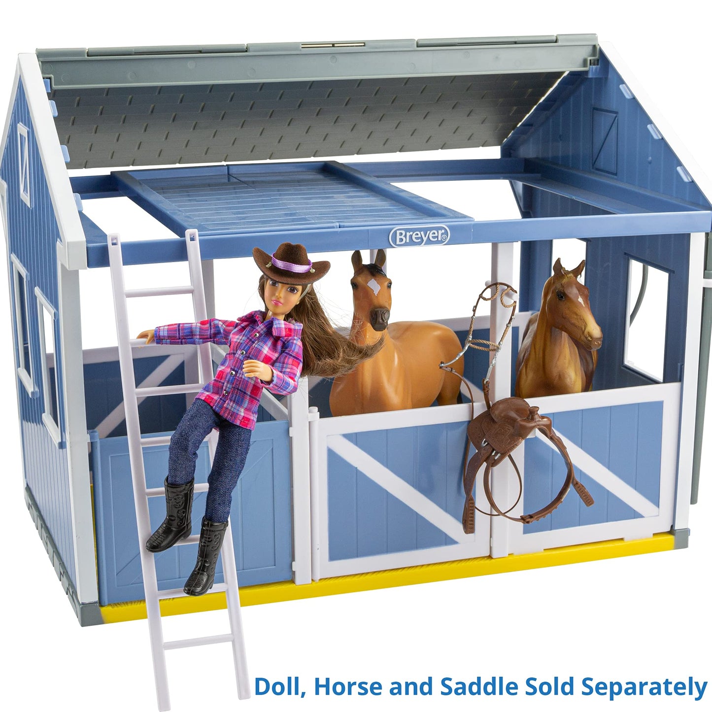 Breyer 1:12 Scale Freedom Series Deluxe Country Stable With Horse & Wash Stall