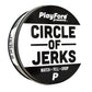 PlayFore Games Circle of Jerks Card Game - Fast-Paced, Funny, Easy to Learn, Tin Can, Black and White