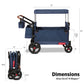 Radio Flyer Atlas Stroll N Wagon, Folding Wagon For 1+ Years - Blue