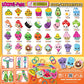 Rainbow Loom Loomi-Pals Food Collectible, Features 30 Mystery Cute Food Themed Charms and 600 Colorful Rubber Bands All in a RES