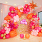 Bonropin Pink And Orange Balloon Arch Kit With Hot Pink Orange Metallic Gold Latex Balloons Garland Kit 18 12 10 5Inch Different