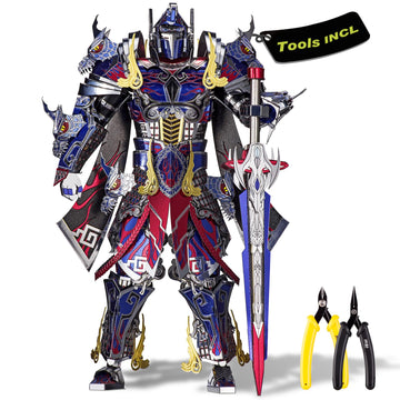 Piececool 3D Metal Puzzles With Diy Tools - The Titan Figure Mecha Model Building Kits For Adults, Diy Metal Crafts Kits Brain Teaser Puzzle Birthday Gifts