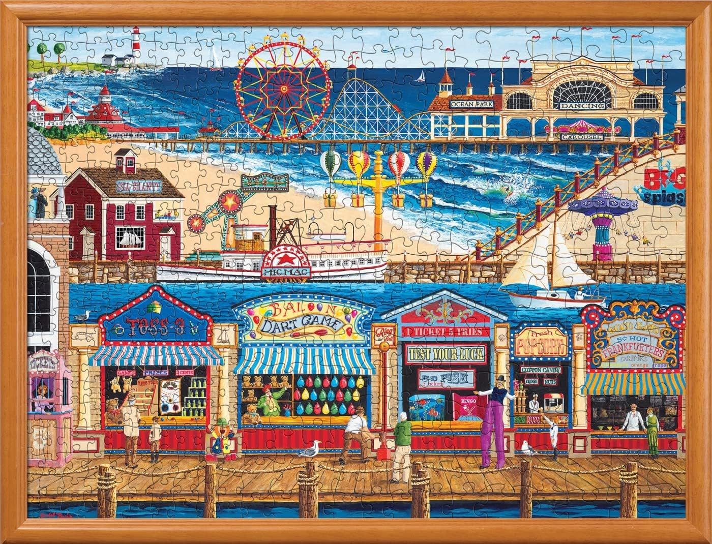 Masterpieces 400 Piece Jigsaw Puzzle For Adults, Family, Or Youth - Ocean Park - 18''X24''