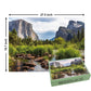 Beduke Jigsaw Puzzles 1000 Piece - Every Piece Is Unique - Yosemite National Park For Adults Thick Sturdy Cardboard Precise Interlocking Family Game Puzzle Age 14+