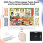 Playboda 1000-Piece Tilting Puzzle Board with 4 Drawers, Adjustable Stand, Protective Mat, Multi-color