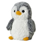 Aurora® Mini Stuffed Animal - Playful Pompom Penguin™ - Gray - 6 Inches - Soft Polyester - Ideal for Kids & Adults