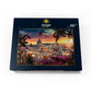 MyPuzzle Beautiful Sunset Over The City of Rome in The Evening - Premium 500 Piece Jigsaw Puzzle for Adults