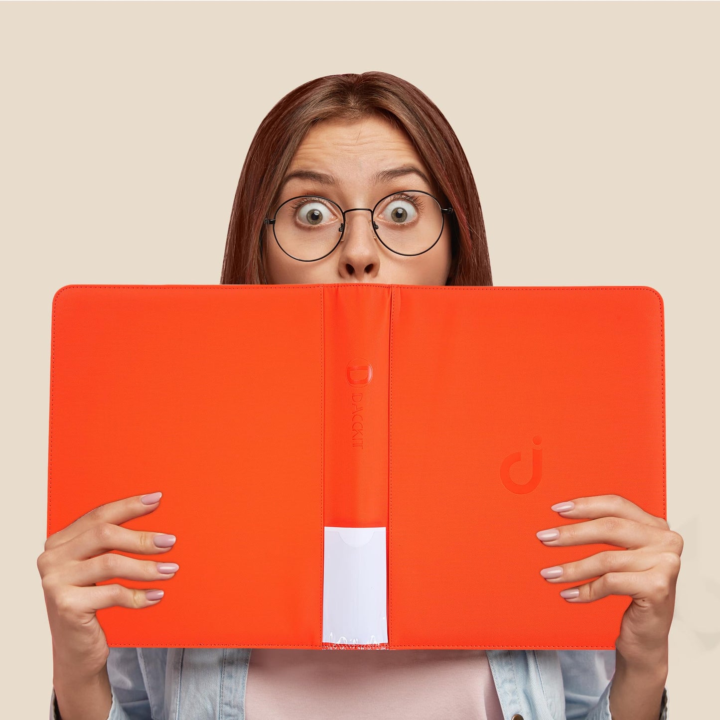 Toploader Binder  Holds 360 Top Loaders - 9-Pocket Top Loader Binder for 3 x 4 Rigid Card Holders for Trading Cards or Sports Cards  Model B - Classic Orange