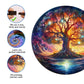 Jigfoxy Wooden Puzzles for mature-themeds  Tree of Life Wood Puzzles mature-themed  Unique Animal Shape Wooden Jigsaw Puzzles  Birthday Gifts for Puzzles Lovers Family Friend (S-8.3 * 8.3in-110 pcs)
