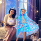 Dolnow Princess Dress Up For Girls, Light Up Princess Cape Princess Dress Costume Crown Wand Gifts For Toddler Girls 3 4 5 6