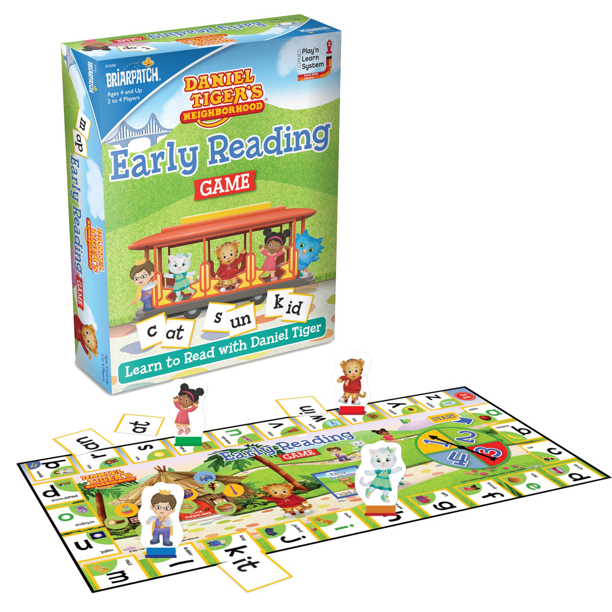 Briarpatch Unlock Reading Adventures with Daniel Tiger, Engaging Early Learning Game for Budding Readers Ages 3 and Up Inspired 