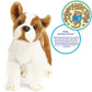 TigerHart Plush Boston Terrier Boxer Stuffed Animal - 14.5 Inch, White, Fabric-Wrapped Plastic Legs, Model 00721107392385