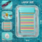 Inflatable Tanning Pool Lounger Float - Jasonwell 4 in 1 Sun Tan Tub Sunbathing Pool Lounge Raft Floatie Toys Water Filled Tanning Bed Mat Pad for mature-themed Blow Up Kiddie Pool Kids Ball Pit Pool (XL)