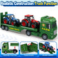 Springflower Toddler Boy Truck Toys, 25'' Large Farm Vehicles With Tractors, 3 In 1 Farm Truck Boy Toy, Christmas & Birthday Gif