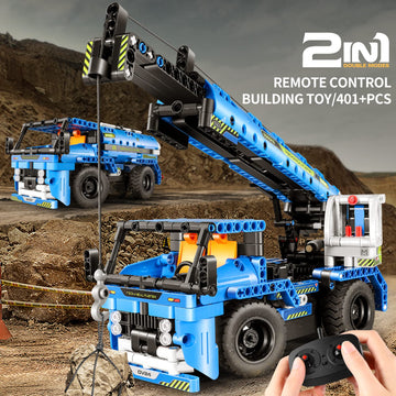 Dolive Remote Control Building Toys For 7-9 Year Old Boys, 2-In-1 Technic Vehicle Building Kits For Kids 8-12, Construction Erec