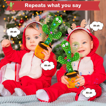 Ayeboovi Dancing Talking Cactus Baby Toy For Boys And Girls, Adjust Volume Singing Mimicking Cactus Toy Recording Repeating What You Say, Funny Cactus Toy With 120 Songs