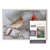 26.5X38.5 Frame Solid Wood Picture Frame Set With Peel And Stick Puzzle Glue Sheets | Interior Depth 0.5 Inches | Light Wood Tra
