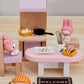 Skylety 28 Pieces 1:12 Dollhouse Kitchen Decorations  6 Pieces Miniature Egg Beater and Utensils with 18 Pieces Mini Egg Models Miniature Food Toy with Pottery Holder Pretend Play Toy