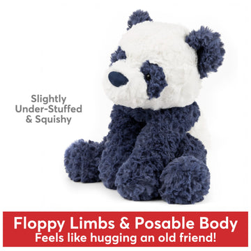 Gund Cozys Collection Panda, Panda Bear Stuffed Animal, Plush Toy For Ages 1 And Up, Navy Blue, 10