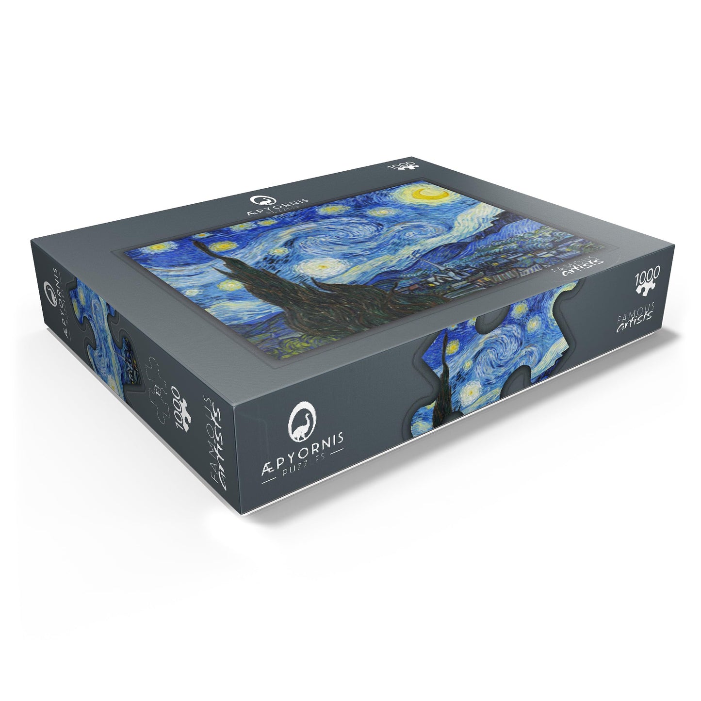 MyPuzzle The Starry Night 1889 by Vincent Van Gogh - enhanced 1000 Piece Jigsaw Puzzle for mature-themeds