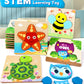 Aiziyuo Animal Wooden Puzzles, Montessori Toys For Toddlers 1-3, 8 Pack Baby Puzzle For Kids1 2 3+ Years Old, Preschoool Learnin